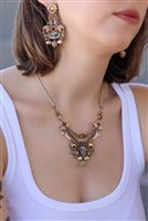 Collana Ayala Bar Donna Drops of Gold in Lega metallica Cristallo C3660 - C3660